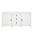 Barcelona Sideboard - 2 Door - 3 Drawer - Medium - White