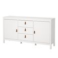 Barcelona Sideboard - 2 Door - 3 Drawer - Medium - White