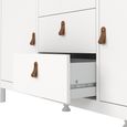 Barcelona Sideboard - 2 Door - 3 Drawer - Medium - White