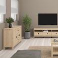 Barcelona Sideboard - 2 Door - 3 Drawer - Medium - Jackson Hickory Oak