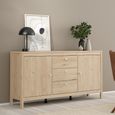 Madrid Sideboard - 2 Door - 3 Drawer - Medium - Jackson Hickory Oak