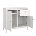 Madrid Sideboard - 2 Door - 1 Drawer - Small - White