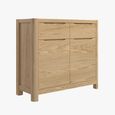 Stockholm Compact Sideboard - 2 Door 2 Drawer - Oak