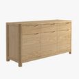 Stockholm Sideboard - 3 Door 3 Drawer - Oak