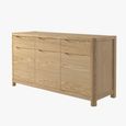 Stockholm Sideboard - 3 Door 3 Drawer - Oak