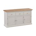 Cotswold Sideboard - 3 Door - Medium - 137cm - Oak and Painted
