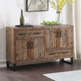 Preston Sideboard - 4 Door - 2 Drawer - Industrial - Medium - Rustic
