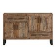 Preston Sideboard - 4 Door - 2 Drawer - Industrial - Medium - Rustic