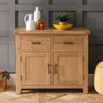 Hampshire Oak Sideboard - 2 Door - Small - 105cm