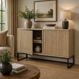 Timo Sideboard - 2 Door - Medium - with Slatted Front - Oiled Oak - Variation Available