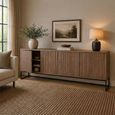 Timo Sideboard - 4 Door - Extra Large - with Slatted Front - Oiled Oak - Variation Available