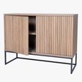 Timo Sideboard - 2 Door - Medium - with Slatted Front - Oiled Ash - Variation Available