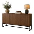 Timo Sideboard - 3 Door - Large - with Slatted Front - Oiled Walnut - Variation Available