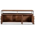 Axis Acacia Wood Sideboard - 3 Door - Geometric - Large - 175cm