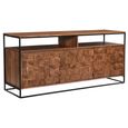 Axis Acacia Wood Sideboard - 3 Door - Geometric - Large - 175cm