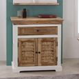 Alfie Sideboard - 2 Door - Compact - White - Mango Wood