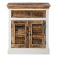 Alfie Sideboard - 2 Door - Compact - White - Mango Wood