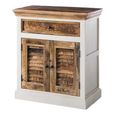 Alfie Sideboard - 2 Door - Compact - White - Mango Wood