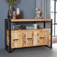 Cosmo Sideboard - 3 Door - Large - Industrial Style - Wooden and Metal