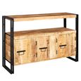 Cosmo Sideboard - 3 Door - Large - Industrial Style - Wooden and Metal