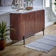 Opal Fluted Sideboard - 4 Door - Large - 160cm - White Marble Top - Mango Wood