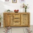 Surrey Sideboard - 2 Door 3 Drawer - Medium - Solid Mango Wood