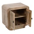 Hudson Cabinet - 2 Door - Small - Ribbed Carved - Mango Wood