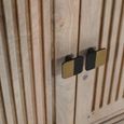 Hudson Cabinet - 2 Door - Small - Ribbed Carved - Mango Wood