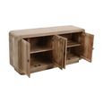 Hudson Sideboard - 4 Door - Large - Ribbed Carved - Mango Wood