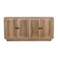 Hudson Sideboard - 4 Door - Large - Ribbed Carved - Mango Wood