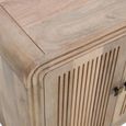 Hudson Sideboard - 4 Door - Large - Ribbed Carved - Mango Wood