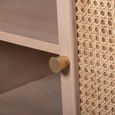 Valencia Sideboard - 4 Door - Medium - Curved - Natural Rattan and Mango Wood