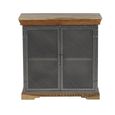 Metropolis Sideboard - 2 Door - Small - Industrial - Solid Wood and Metal