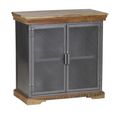 Metropolis Sideboard - 2 Door - Small - Industrial - Solid Wood and Metal