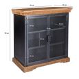 Metropolis Sideboard - 2 Door - Small - Industrial - Solid Wood and Metal