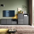 Avenale Sideboard - 2 Door - 2 Drawer - Small - Anthracite