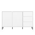Avenale Sideboard - 2 Door - 3 Drawer - Medium - Alpine White High Gloss
