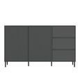 Avenale Sideboard - 2 Door - 3 Drawer - Medium - Anthracite