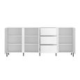 Avenale Sideboard - 3 Door - 3 Drawer - Extra Large - Alpine White High Gloss