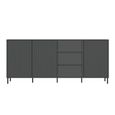 Avenale Sideboard - 3 Door - 3 Drawer - Extra Large - Anthracite