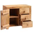 Dakota Sideboard - 1 Door 3 Drawer - Small - Light Mango Wood