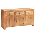 Dakota Sideboard - 3 Door 3 Drawer - Medium - Light Mango Wood