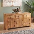 Dakota Sideboard - 3 Door 3 Drawer - Medium - Light Mango Wood