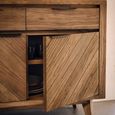 Sorrento Sideboard - 2 Door 2 Drawer - Small - Chevron - Elm Wood