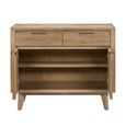 Sorrento Sideboard - 2 Door 2 Drawer - Small - Chevron - Elm Wood