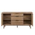 Sorrento Sideboard - 2 Door 3 Drawer - Large - Chevron - Elm Wood