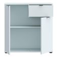 Ganymede Sideboard - 2 Door - 1 Drawer - Compact - Light Grey