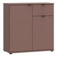 Ganymede Sideboard - 2 Door - 1 Drawer - Compact - Terracotta