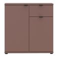 Ganymede Sideboard - 2 Door - 1 Drawer - Compact - Terracotta