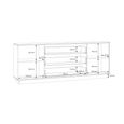 Ganymede Sideboard - 2 Door - 3 Drawer - Extra Large - Light Oak and Sage